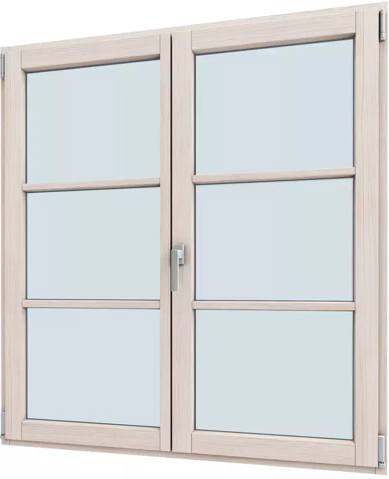 Fenêtre sur mesure en pin beige à paris