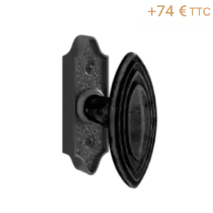 Crémone en fer patiné